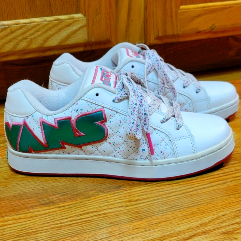 Women's Widow Splatter Vans Sneakers NWT